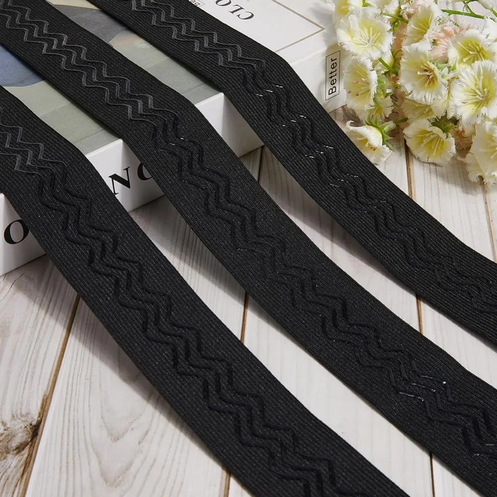 5M Non-Slip Elastic Gripper Band for Sewing – 40mm Black Sewing Elastic Band Axl