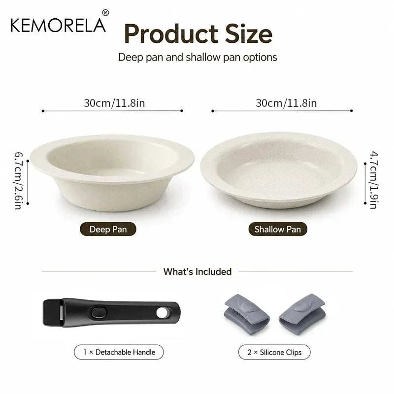 KEMORELA Ceramic Coated Aluminum Griddle Pan | Induction Ceramic Griddle Pan Axl