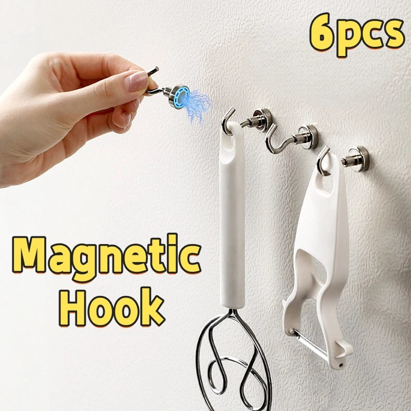 Heavy Duty Magnetic Wall Hooks – No Drill Kitchen & Bathroom Magnetic Wall Hooks Axl