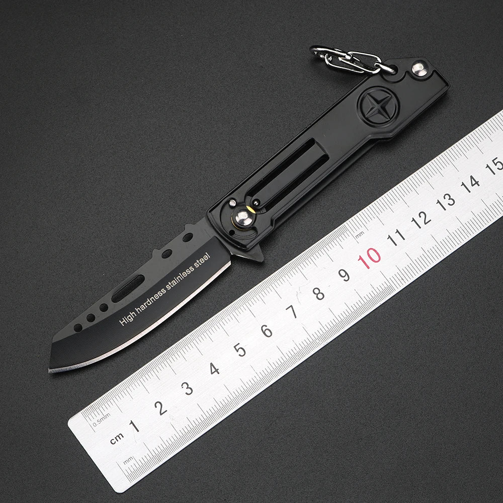 XUAN FENG Folding Pocket Knife – Stainless Steel Keychain EDC Folding Pocket Knife Axl