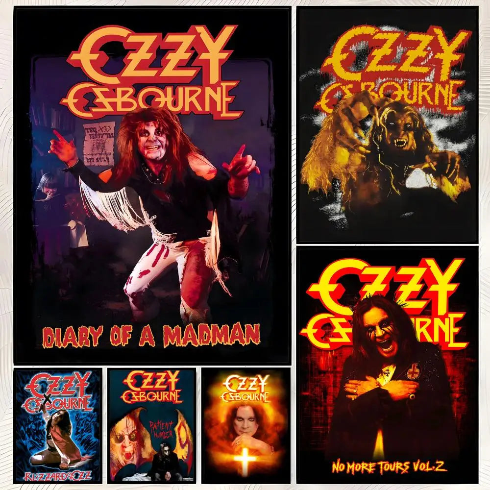 Ozzy Osbourne HD PVC Wall Poster – Self-Stick & Waterproof Wall Art Poster Axl