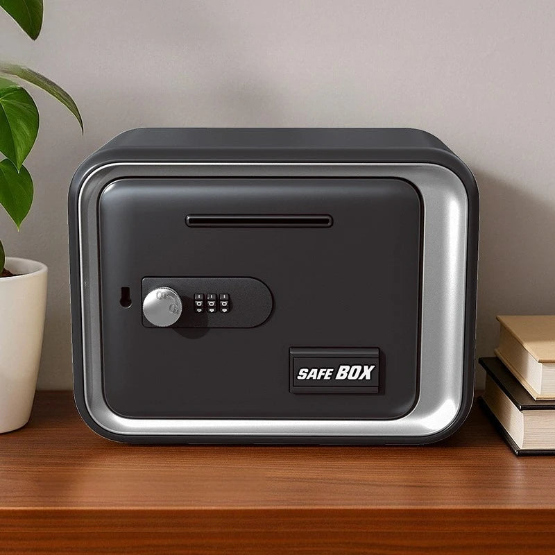 Password Lock Piggy Bank – Large Money Box with Key | 4 Colors Password Lock Money Box Axl Black