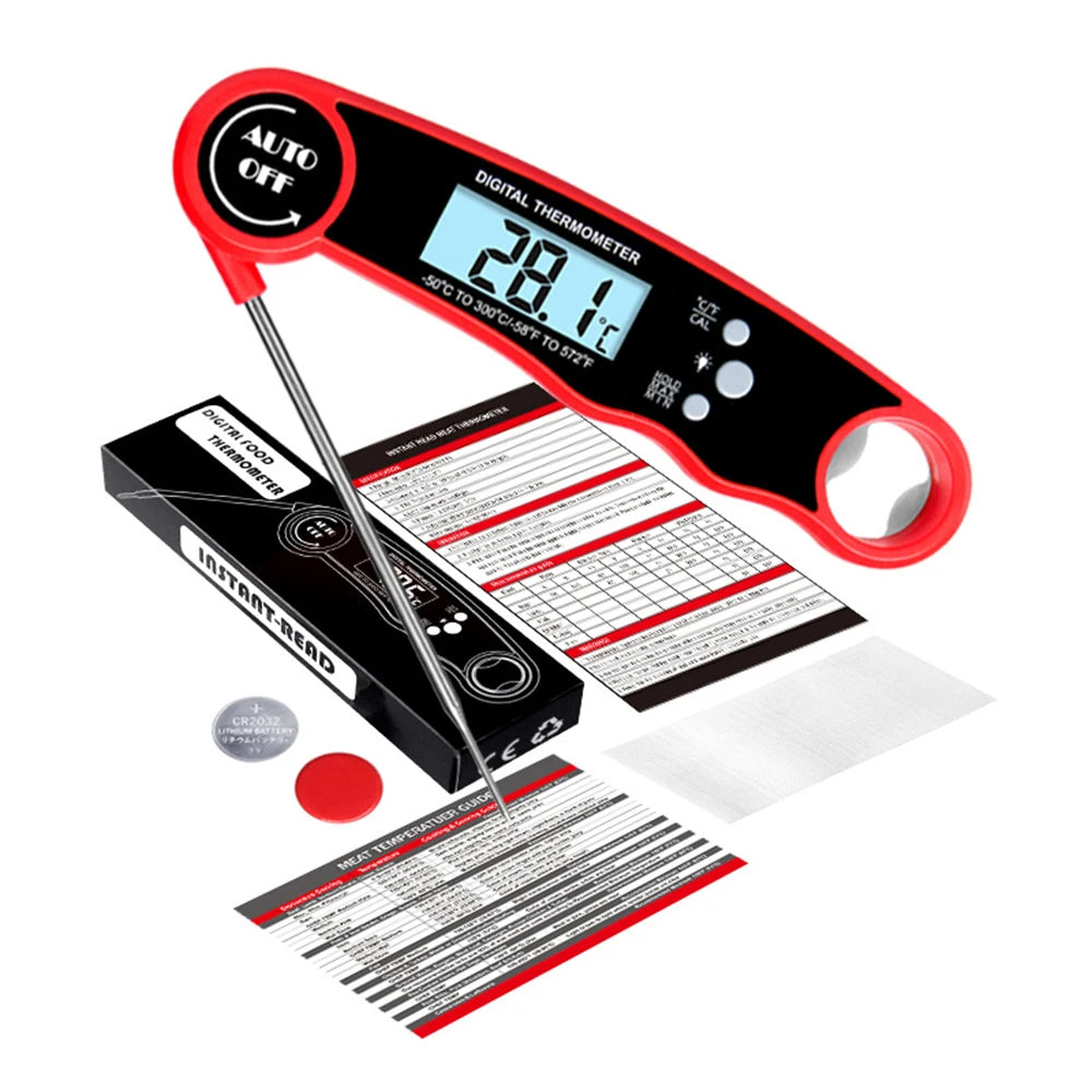 Leeseph Digital Meat Thermometer – Instant Read & Waterproof Kitchen Thermometer Axl