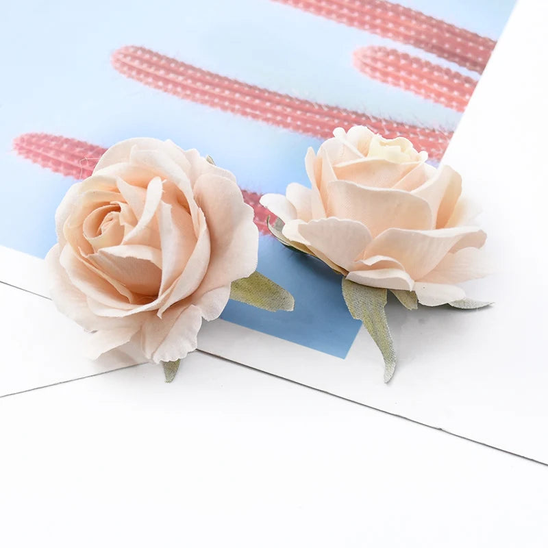 Velvet Silk Rose Heads 10/20 Pcs – Artificial Flowers for DIY Décor Artificial Silk Flowers Axl color 7 20 Pieces