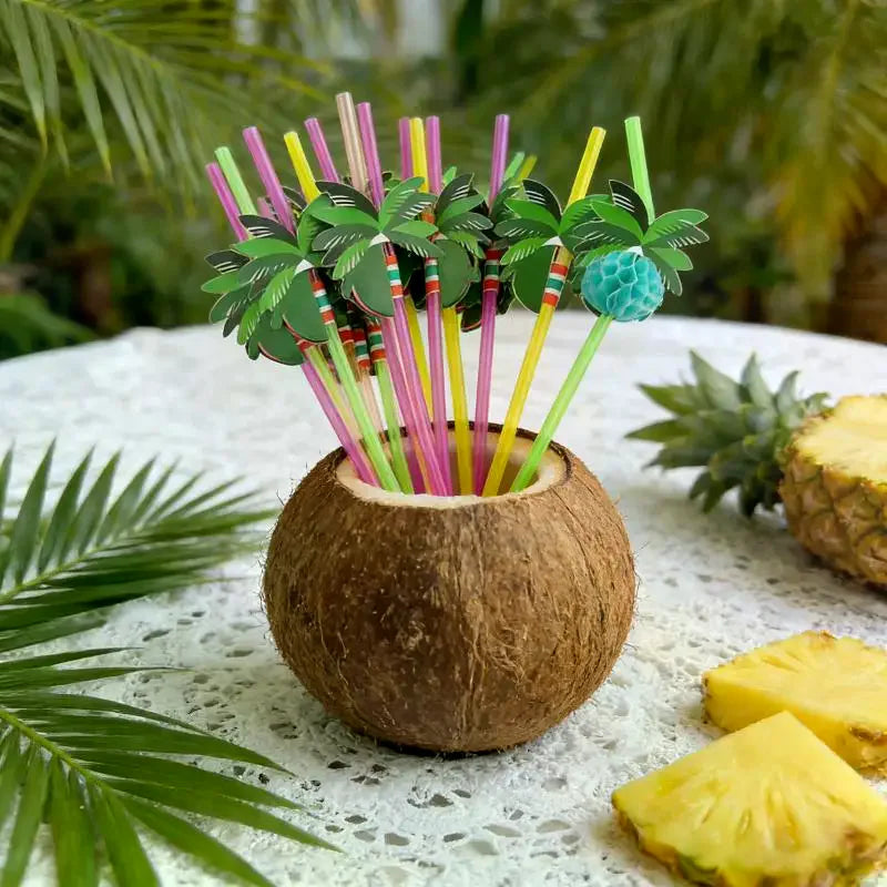 Handcrafted Natural Coconut Shell Stemmed Bowl | Eco Tableware Coconut Shell Bowl Axl