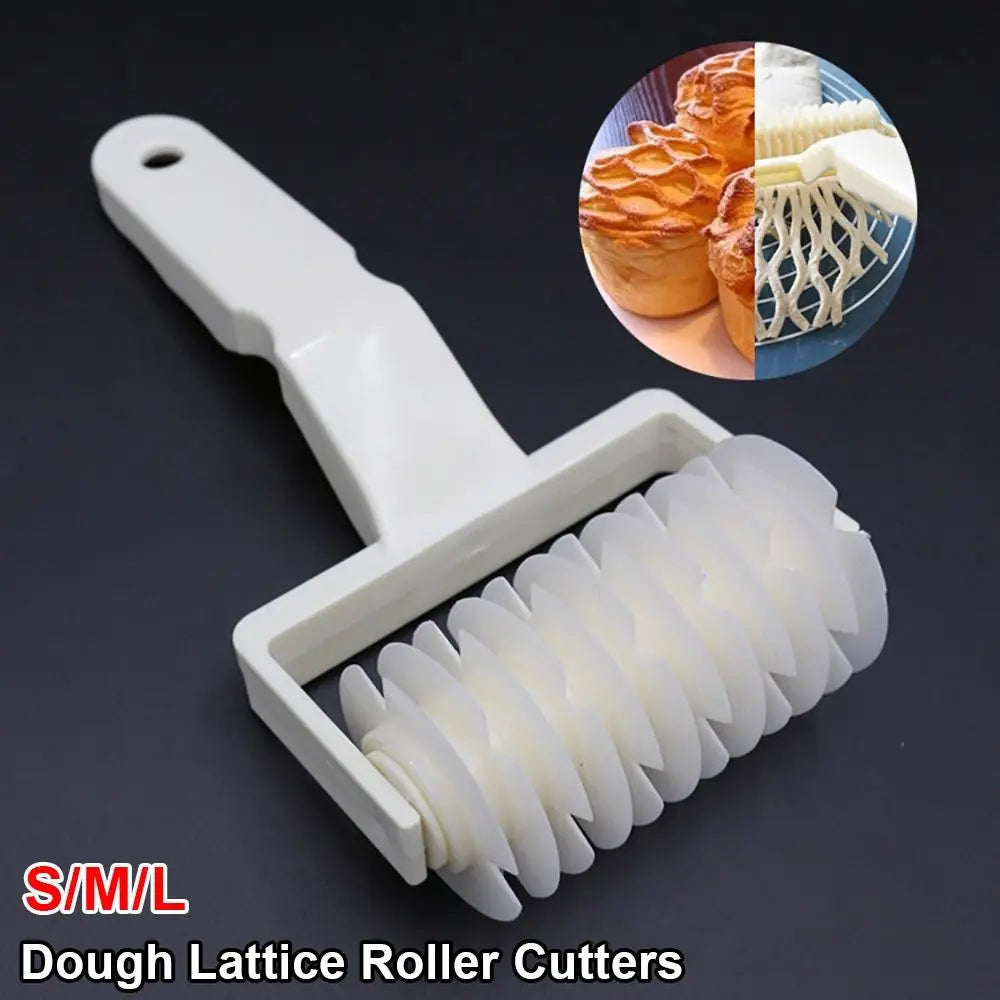 Dough Lattice Roller Cutter S/M/L – Pastry Net Wheel Tool Pastry Roller Cutter Axl