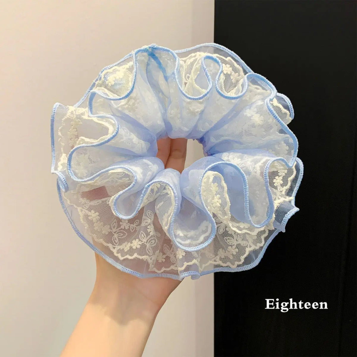 Leopard Print Hair Scrunchie – Large Elastic Retro Hair Tie Hair Scrunchie Axl D-1PCS