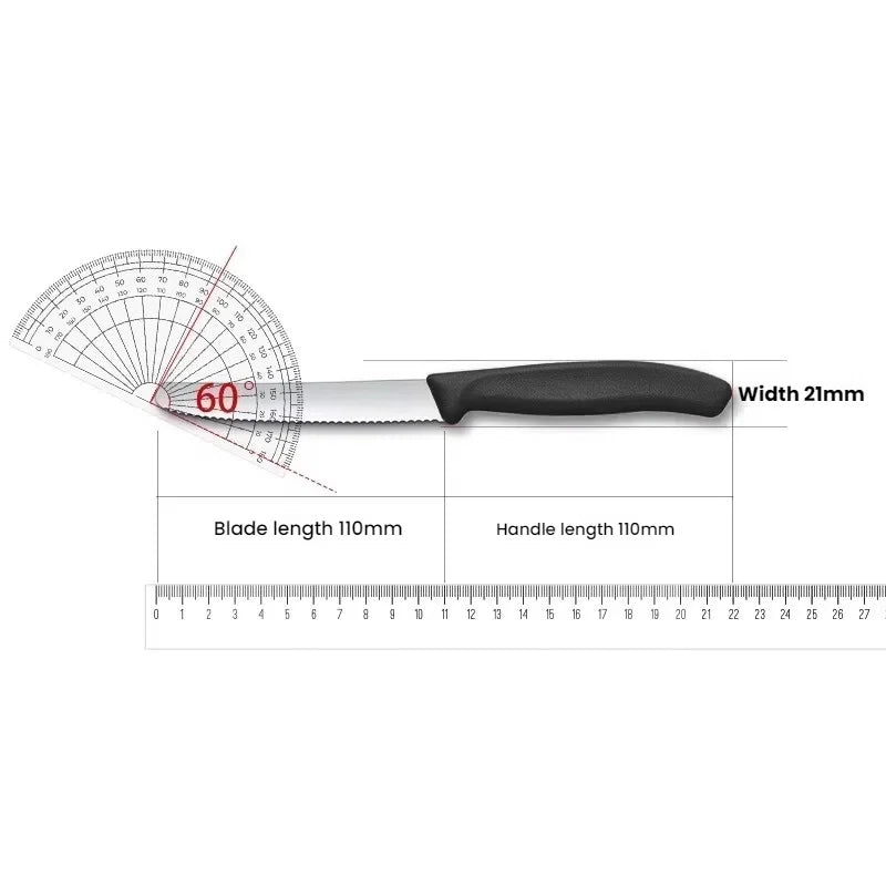 Serrated Stainless Steel Steak & Bread Knife Set (1–8 Pcs) Kitchen Knife Set Axl
