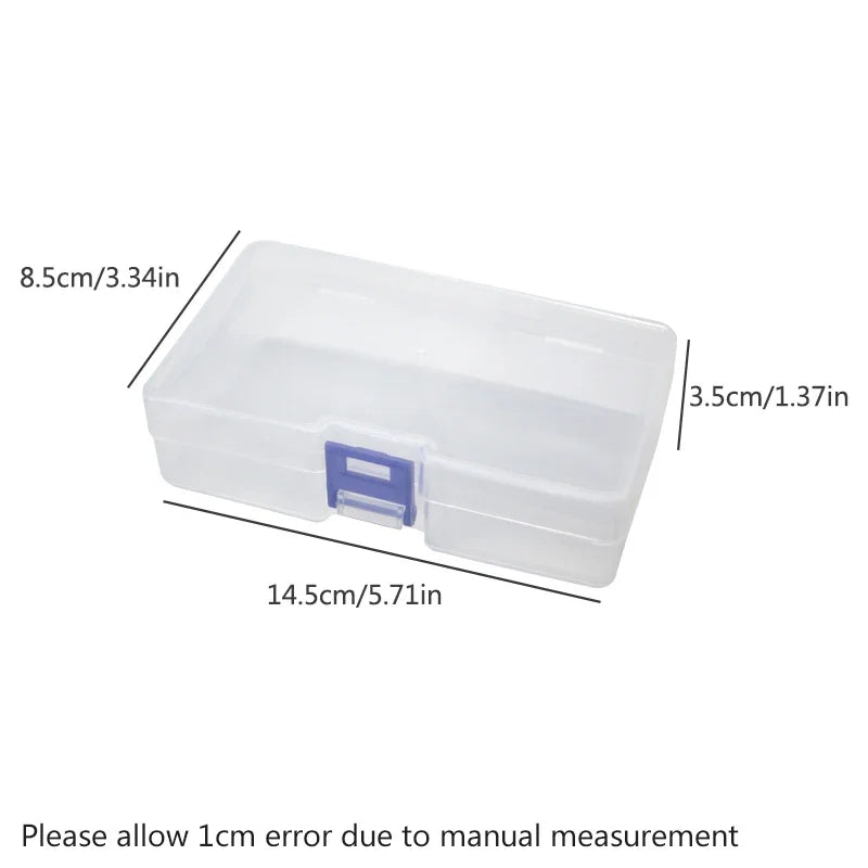 5-Pack Clear Plastic Storage Boxes – Small Item Organizer Plastic Storage Boxes Axl 14.5x8.5x3.5cm5pcs 1-5 Cells
