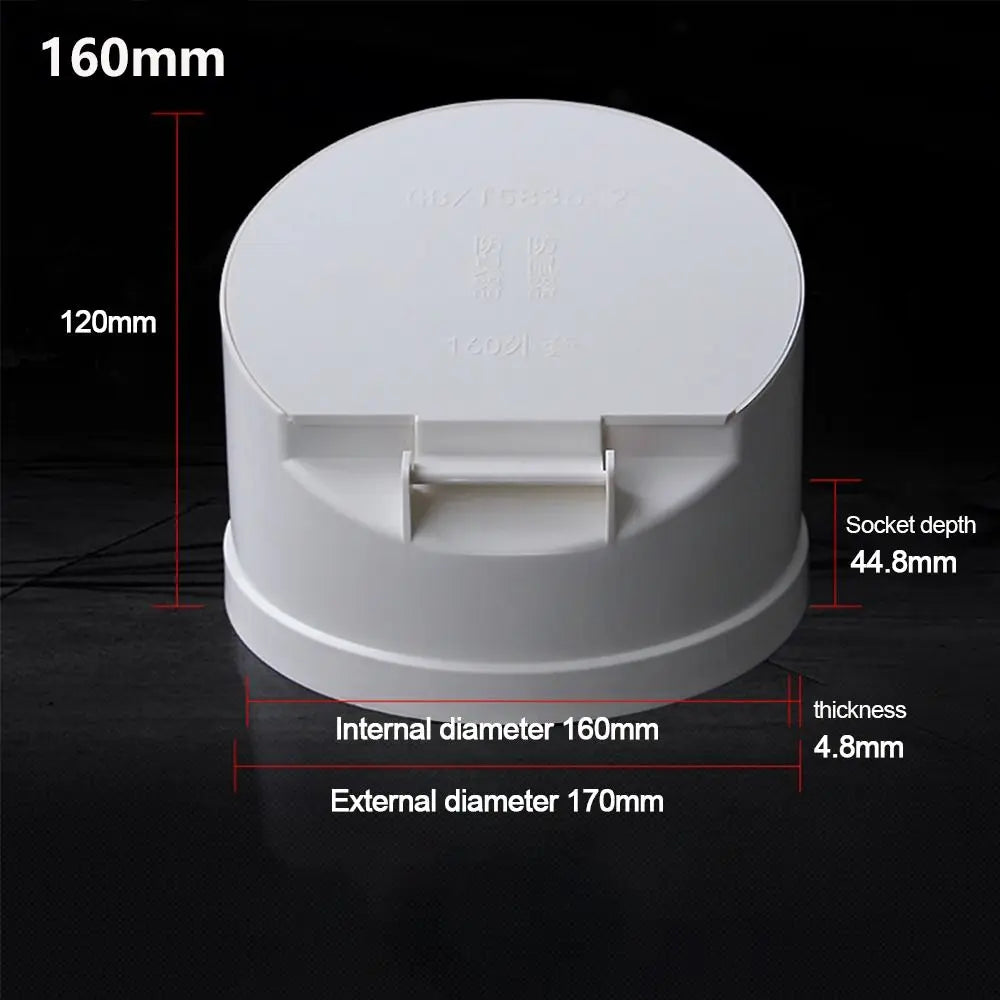 PVC Floor Drain Cover 50–160mm | Anti-Odour Pipe Valve Floor Drain Cover Axl 160cm
