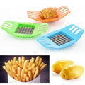 Stainless Steel Potato Fries Cutter & Vegetable Slicer Tool Vegetable Slicer Axl Random color 1Pcs