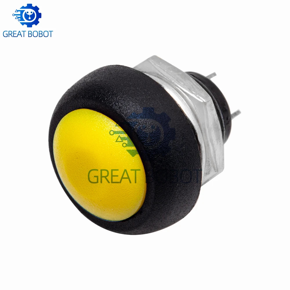 5-Pack 12mm Waterproof Momentary Push Button Switch PBS-33B Push Button Switch Axl