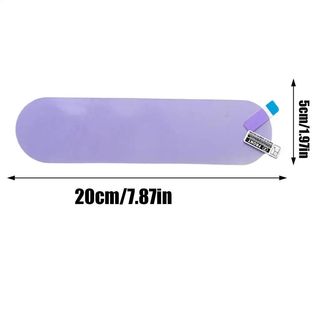 Car Rearview Mirror Anti-Glare Anti-Fog PET Film + Tool Mirror Protective Film Axl Oval