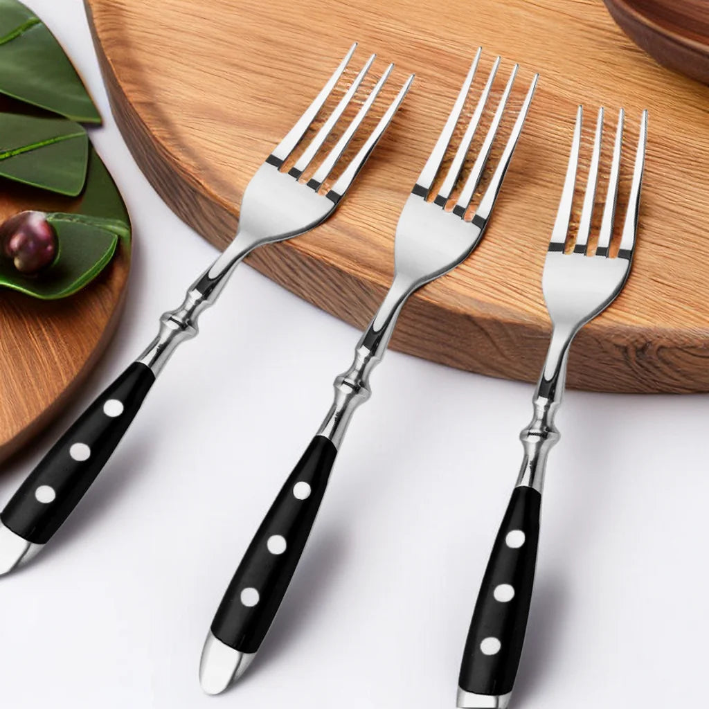German Stainless Steel Steak Knife & Fork Set | 1–8 Piece Steak Knife Set Axl