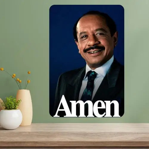 Amen Classic TV Show Metal Poster Sign | Retro Wall Décor Metal Wall Sign Axl aluminum sign aluminum 14x20cm