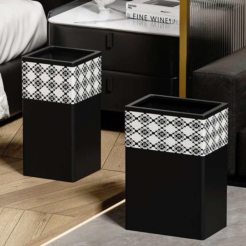 Modern Iron Waste Bin – 13L/18L/20L Large Trash Can for Home Iron Waste Bin Axl