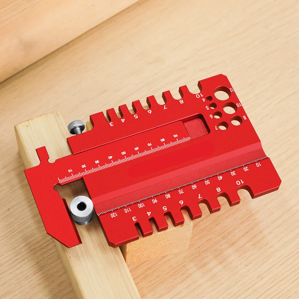 2-in-1 Woodworking Tenon Gauge & Caliper | Table Saw Jig Woodworking Measuring Jig Axl
