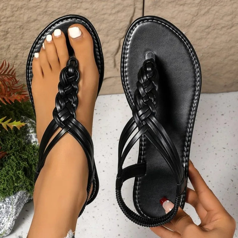Women's Flat Open-Toe Sandals – Extended Sizes US 5–14 Women's Flat Sandals Axl