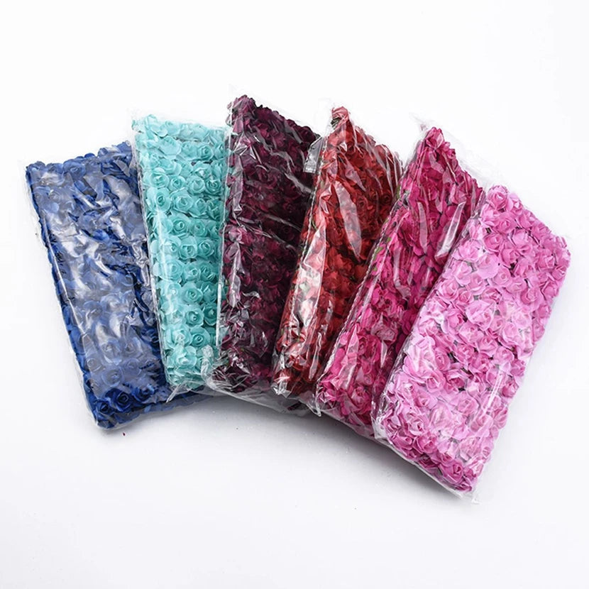 144 Pcs Artificial Paper Roses – UV Wedding & Home Décor Artificial Flowers Axl
