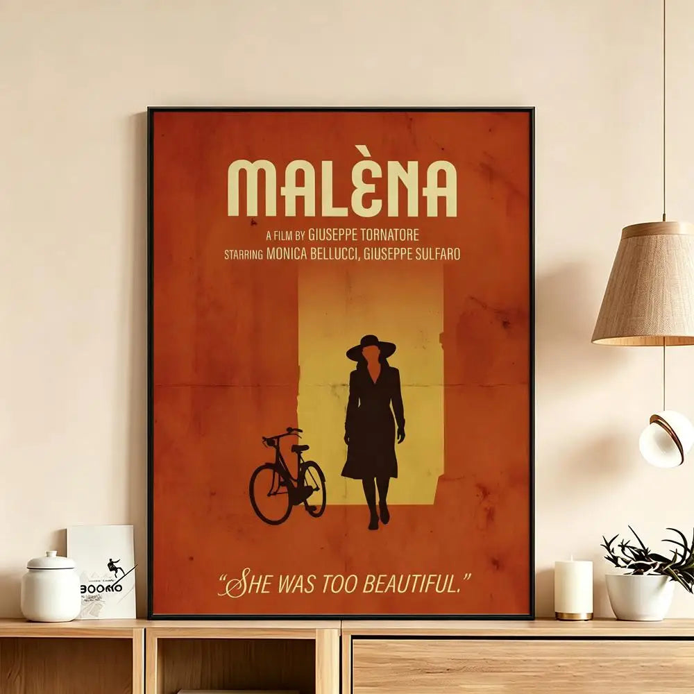 Malena Movie Poster – HD Waterproof Wall Art Print Movie Wall Poster Axl White16 21X30cmNoframe