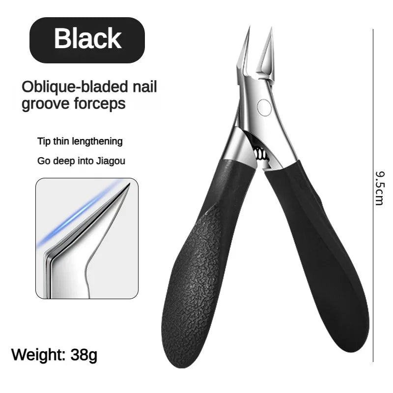 Professional Precision Toenail Clippers – Thick & Hard Nails Toenail Clippers Axl Black needle nose pl