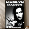 Marilyn Manson Wall Poster – Self-Stick HD Waterproof Art Music Wall Poster Axl White13 60X90cmNoframe