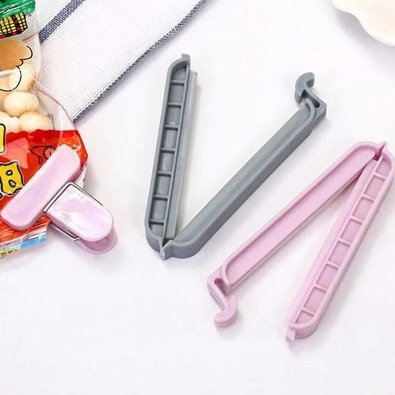 Plastic Bag Clips Set 12/24 Pcs – Food & Snack Bag Sealer Food Bag Clips Axl