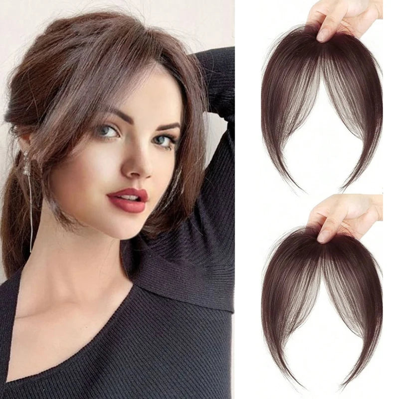 Synthetic Wig Bangs Clip-In Hair Extensions for Women Clip-In Hairpiece Axl