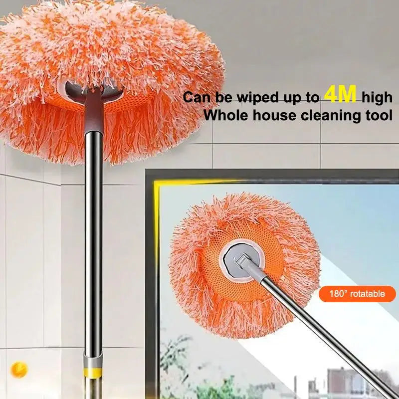 Rotating Sunflower Mop – Wall & Ceiling Dust Remover Tool Ceiling Wall Mop Axl