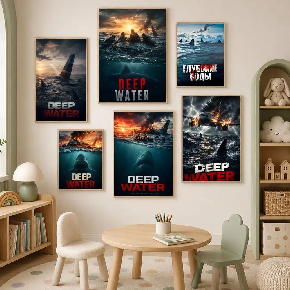 Deep Water Movie Poster – Self-Stick HD PVC Waterproof Wall Art Wall Art Poster Axl
