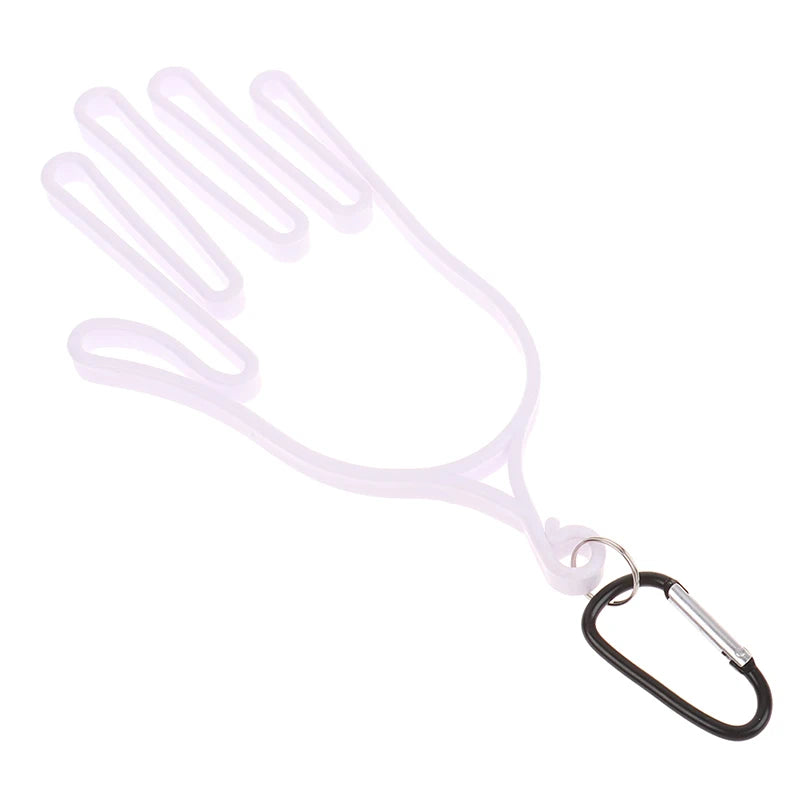 Golf Glove Holder & Stretcher with Carabiner Clip Golf Glove Holder Axl White