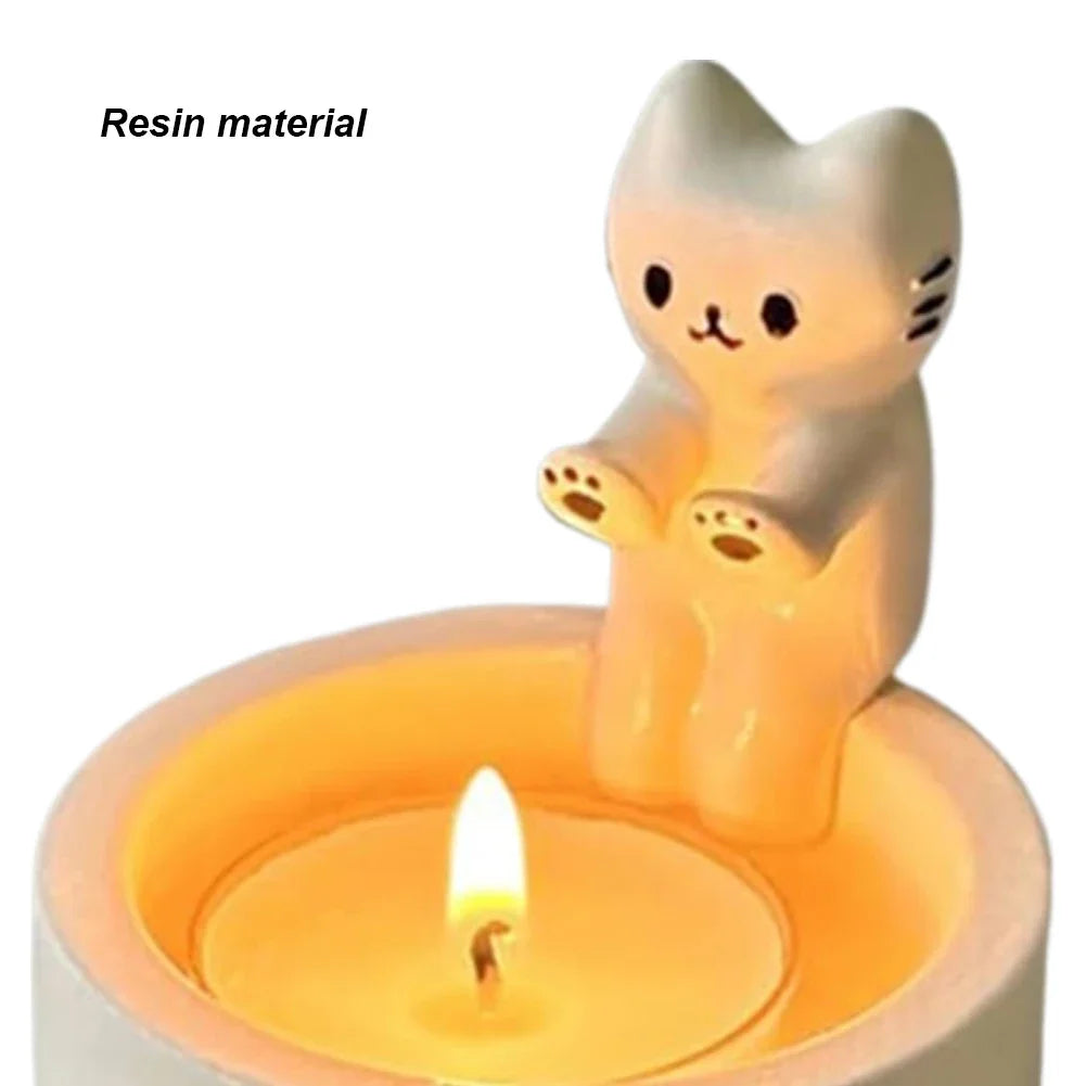 Cute Cat Candle Holder – Aromatherapy Candlestick Home Decor Candle Holder Axl