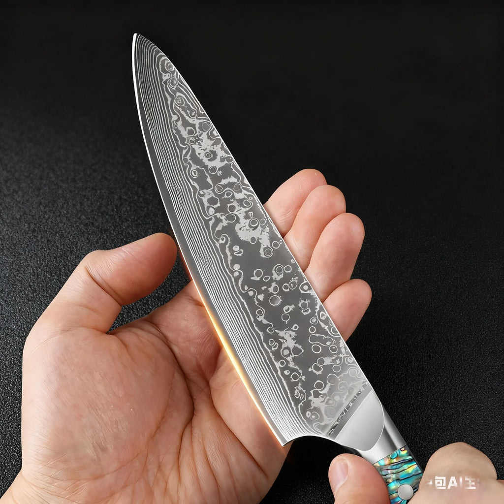 67-Layer Damascus Steel Chef Knife – Professional Kitchen Knife Damascus Chef Knife Axl