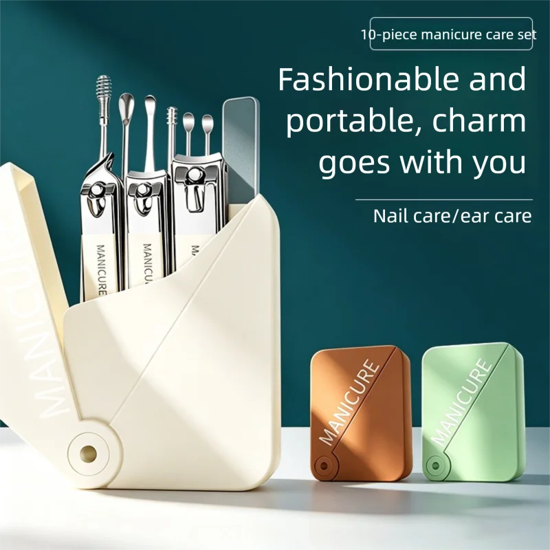 Professional Nail Clipper Set – Anti-Splash Stainless Steel Kit Nail Clipper Set Axl