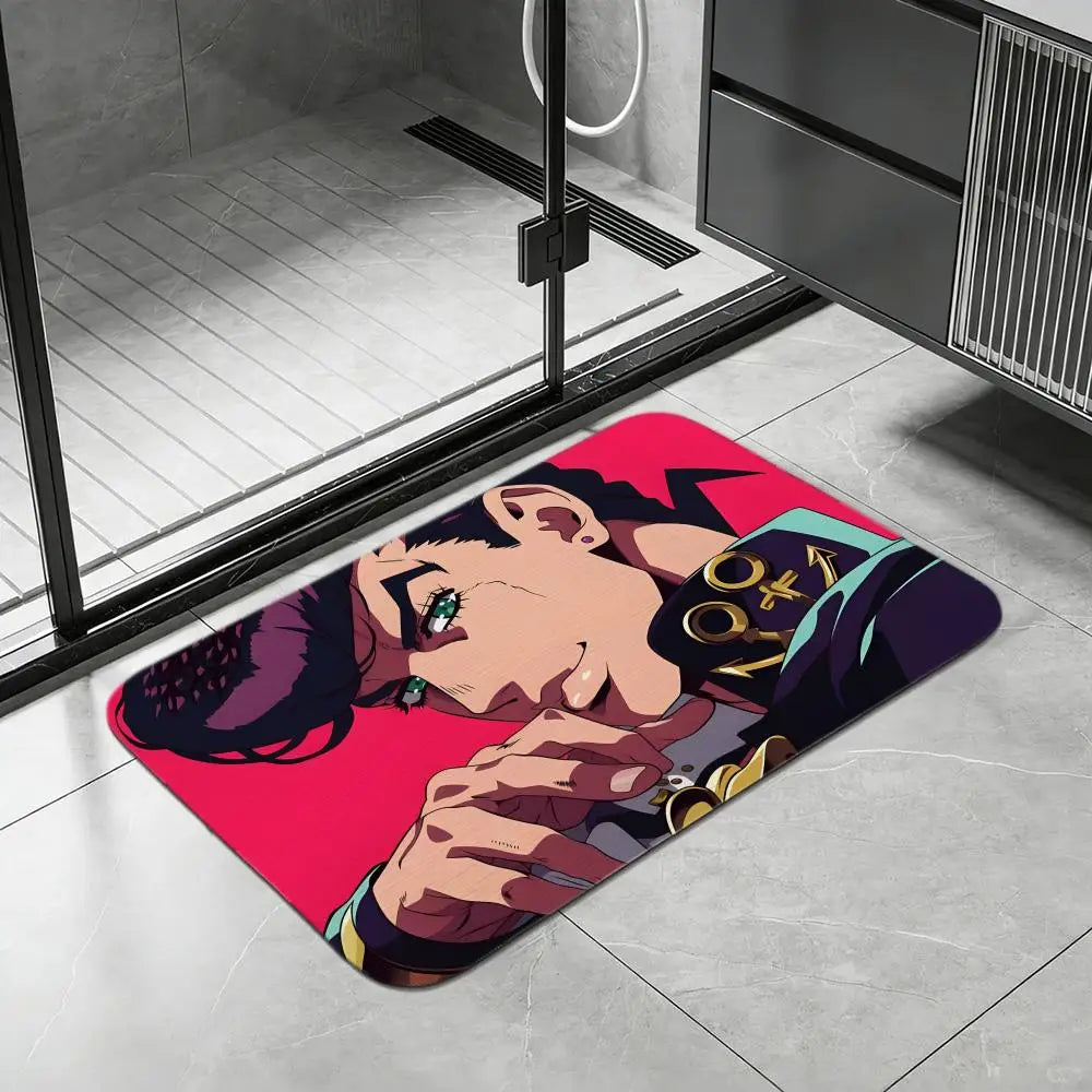 JoJo's Bizarre Adventure Diatomite Bath Mat | Quick Dry Diatomite Bath Mat Axl White1 50x80cm