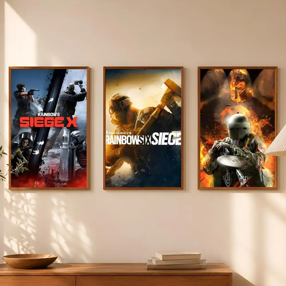 Rainbow Six HD PVC Self-Stick Wall Poster – Waterproof Decor Wall Art Poster Axl