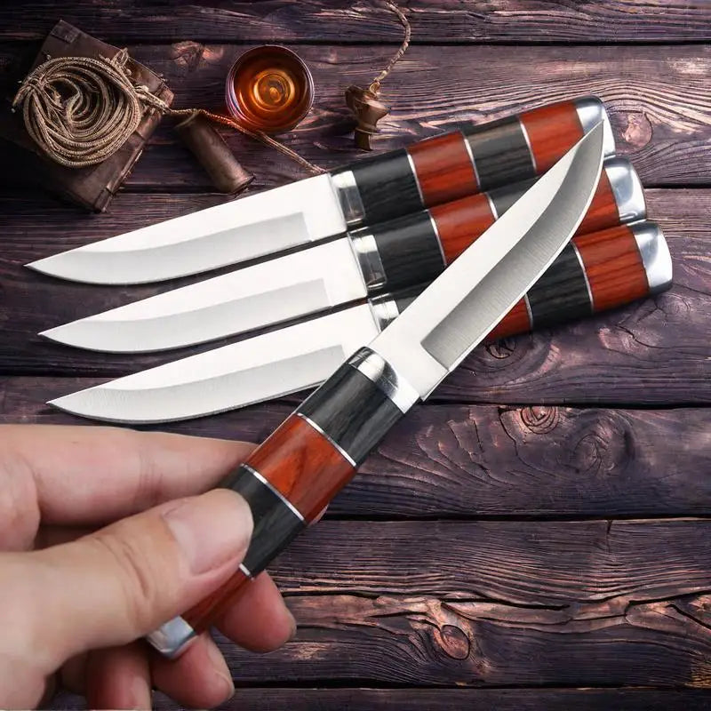 Stainless Steel Boning Knife – Sharp Blade & Wood Handle Boning Knife Axl