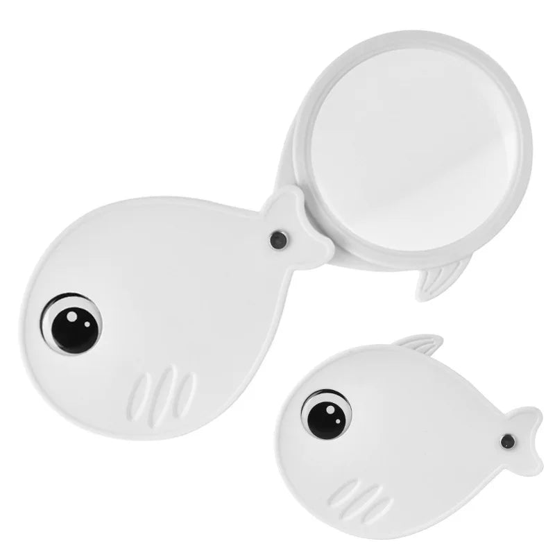 Owl 8X Folding Magnifying Glass – Portable Pocket Loupe & Lanyard Pocket Magnifying Glass Axl 1060