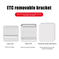 Compact Car Toll Pass Holder – Adhesive Windshield ETC Bracket Windshield Mount Bracket Axl Transparent