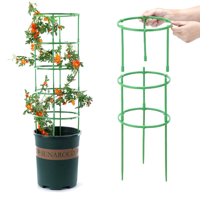 Adjustable Tomato Cage Plant Support Trellis Stakes – 1 Set Plant Support Cage Axl