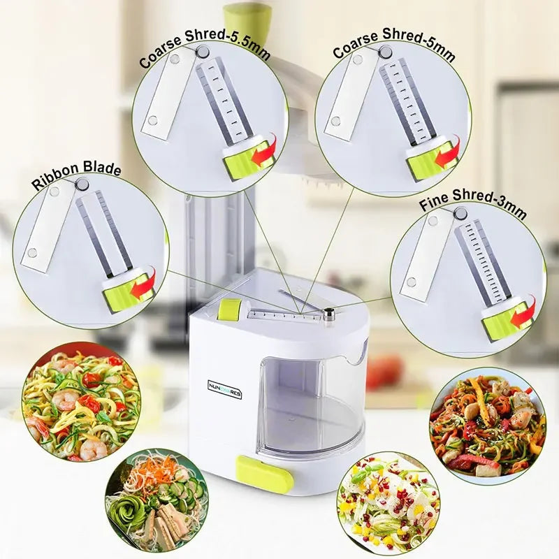 4-in-1 Vegetable Spiralizer – Zucchini Noodle & Veggie Slicer Vegetable Spiralizer Axl