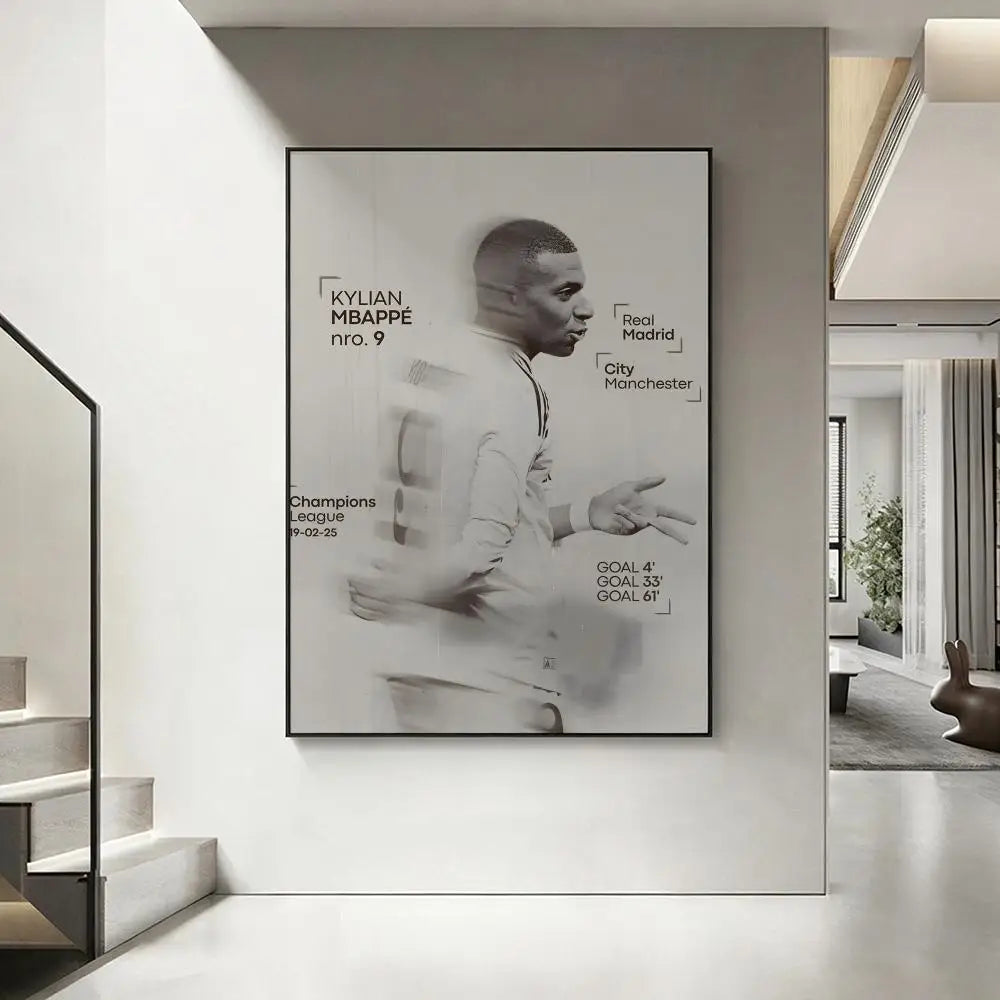 HD Football Sports Wall Poster – Waterproof Sticky Home Decor Wall Art Poster Axl White6 15X20cmNoframe