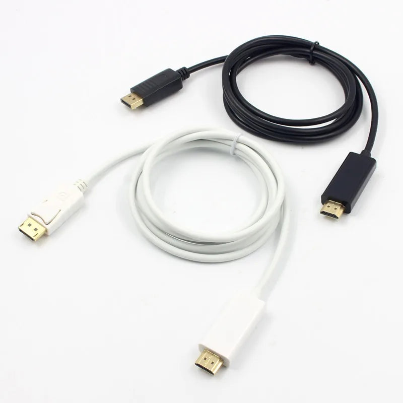 DisplayPort to HDMI Cable 1.8m – 1080p HD Adapter for PC & Laptop DP to HDMI Cable Axl