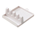 Kitchen Spoon Holder & Spatula Rest – Non-Slip Utensil Rack Utensil Spoon Rest Axl White