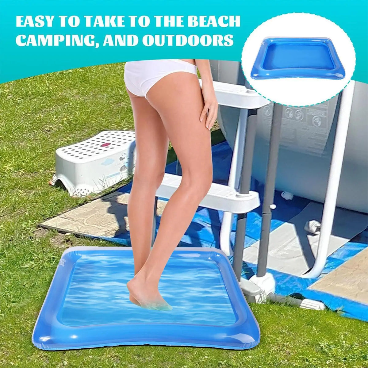 Portable Inflatable Foot Soak Basin – Collapsible PVC Foot Bath Inflatable Foot Bath Axl