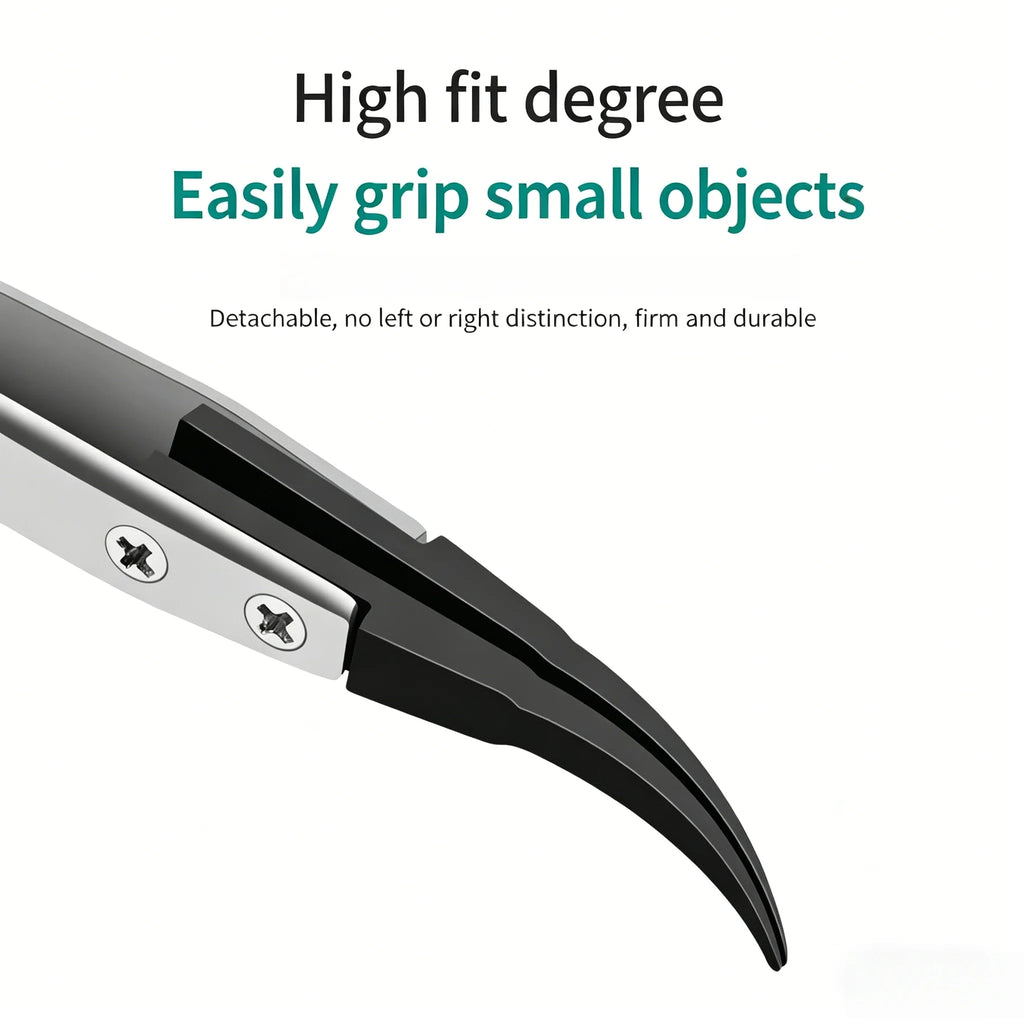 ESD-Safe Precision Tweezers – Anti-Static Stainless Steel Precision Tweezers Axl