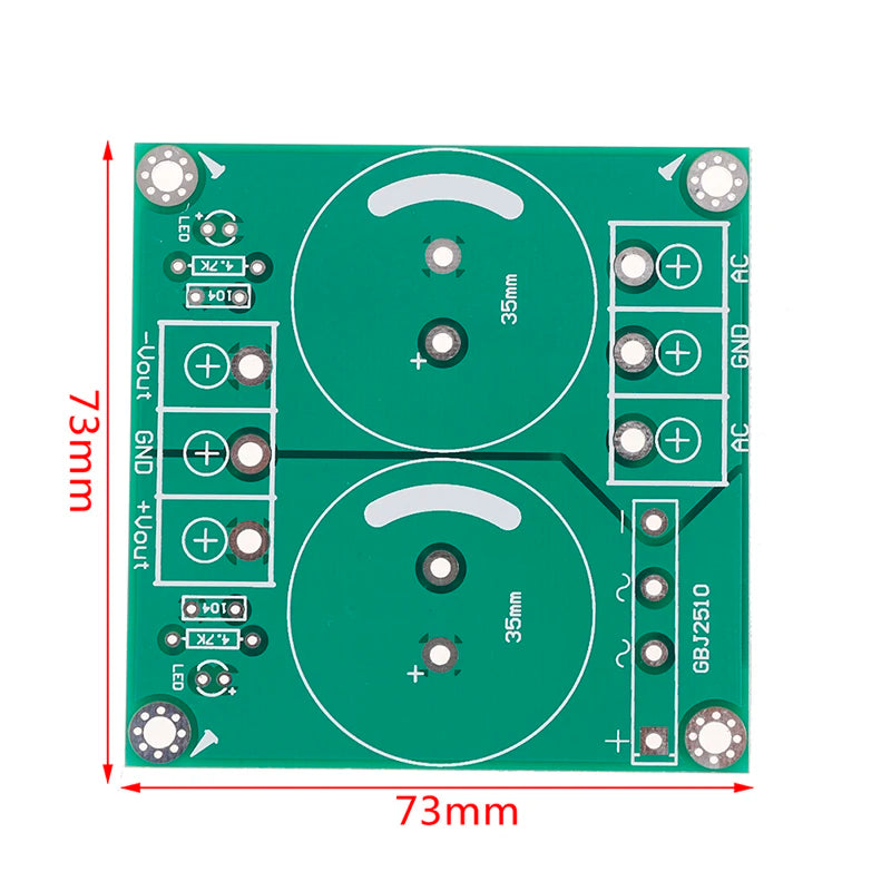 25A AC-DC Rectifier Filter Power Supply Bare PCB Board Power Supply PCB Axl