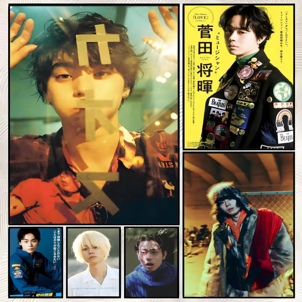 Suda Masaki HD Self-Stick Wall Art Poster – Waterproof Decor Wall Art Poster Axl