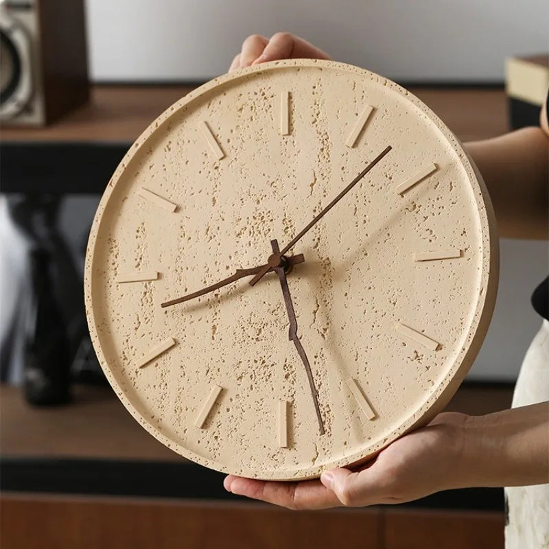 Nordic Silent Wall Clock – Modern Resin Décor 27cm Silent Wall Clock Axl