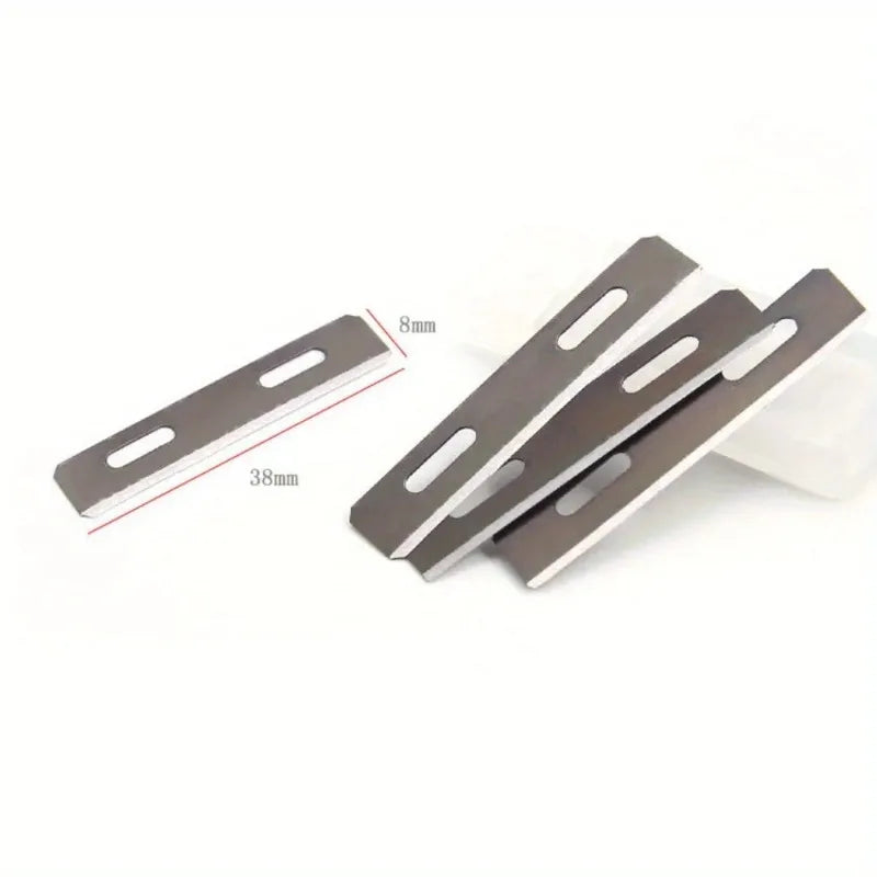 10-Pack Stainless Steel Replacement Blades for Leather Skiver Leather Craft Blades Axl